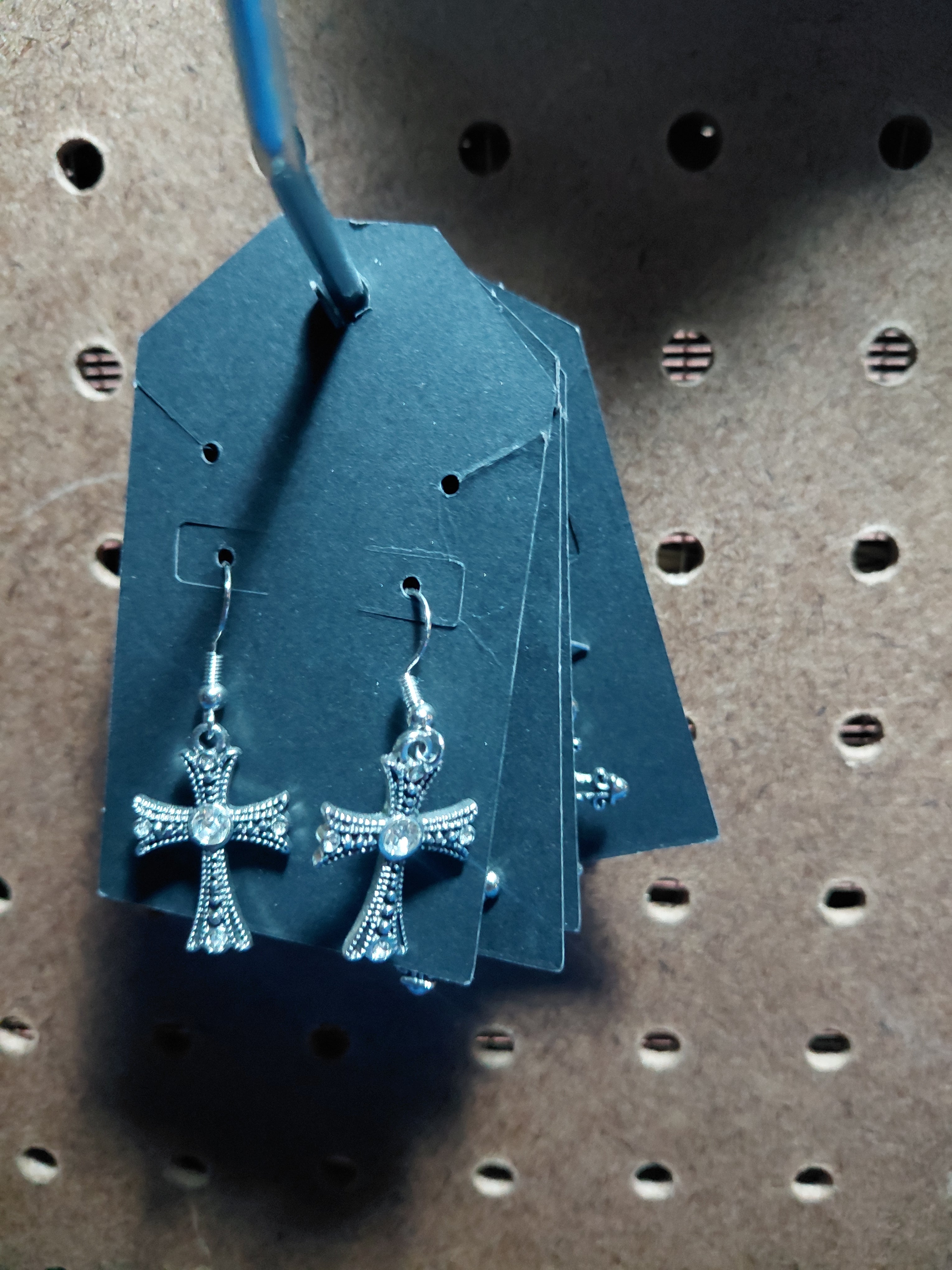cross earrings