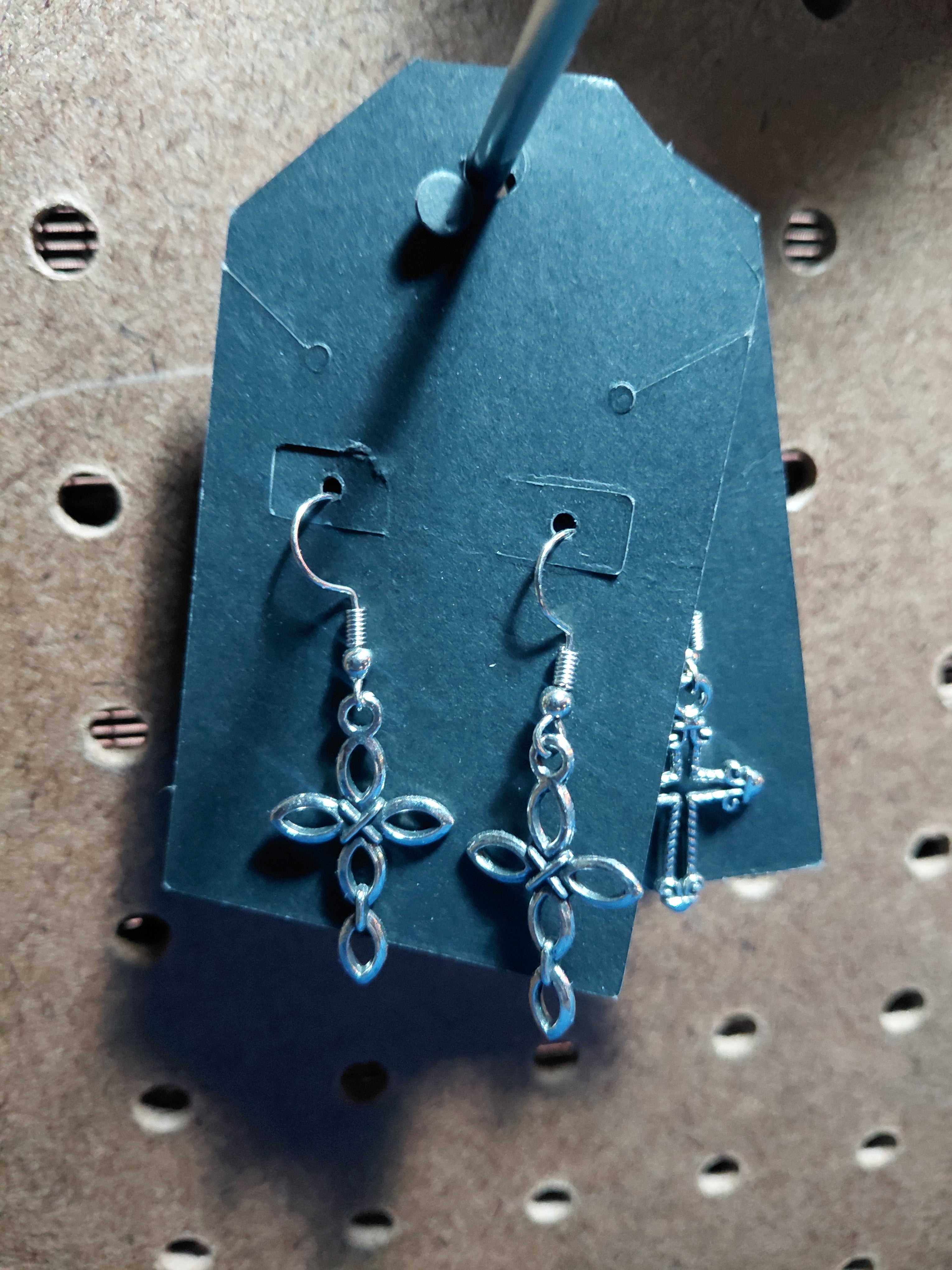 cross earrings