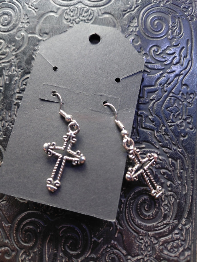 cross earrings