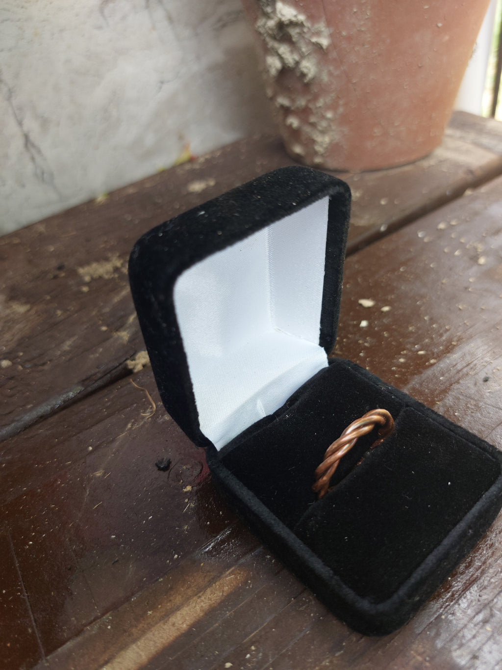 Handmade Copper Wire Twisted Braided Band Ring