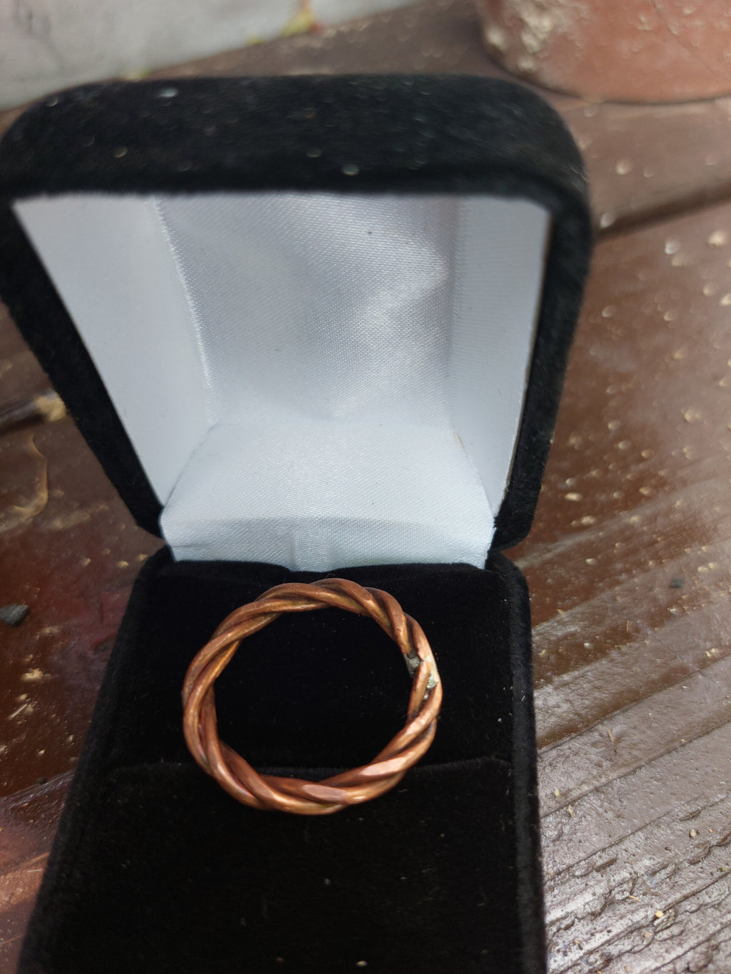 Handmade Copper Wire Twisted Braided Band Ring