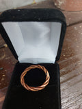 Handmade Copper Wire Twisted Braided Band Ring